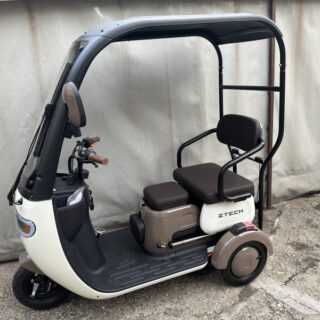 Z-Tech ZT-16/C Beetle Elektromos 3 Kerekű Tetővel (Fehér-Barna Színben)