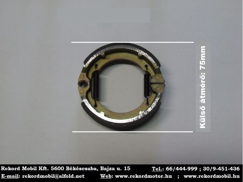 Benzinmotoros Kerékpár Alkatrész: Fékpofa (Kicsi)